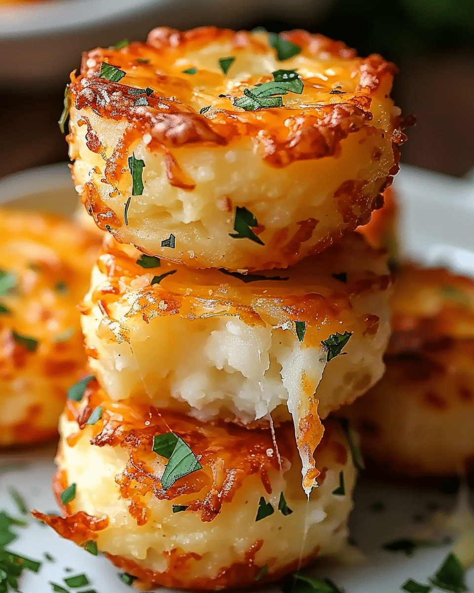 Cheesy Mashed Potato Puff Bites