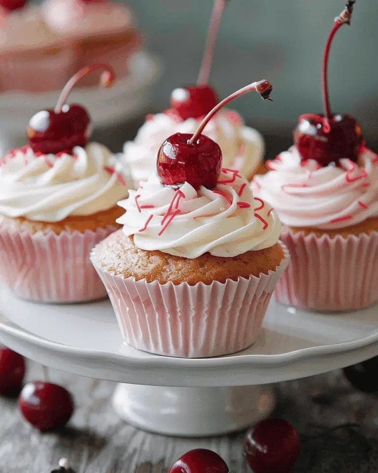 Cherry Almond Cupcakes