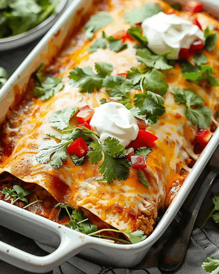 Easy Ground Beef Enchiladas