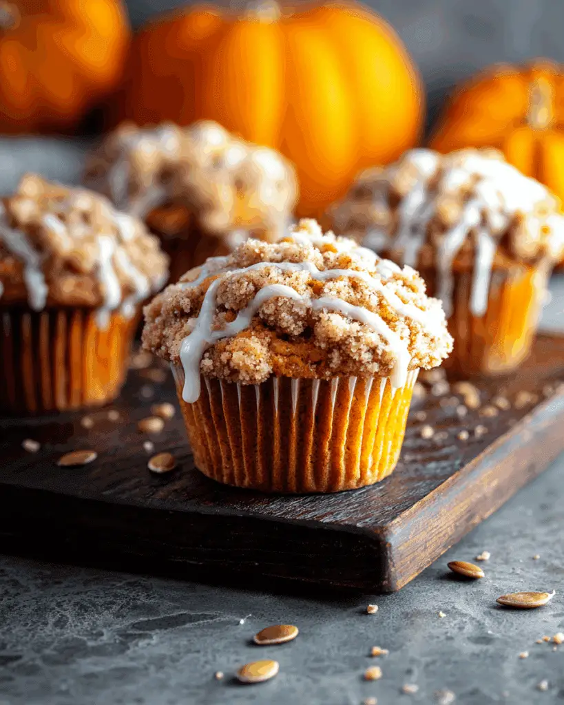 Pumpkin Streusel Muffins with Cream Cheese Filling Recipe