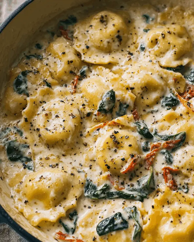 Creamy Tuscan Ravioli Soup : Comfort in Every Spoonful Recipe