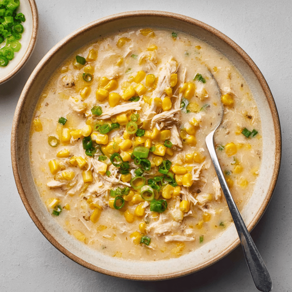 Crockpot Creamy Chicken and Corn Chowder Recipe - Recipe Image