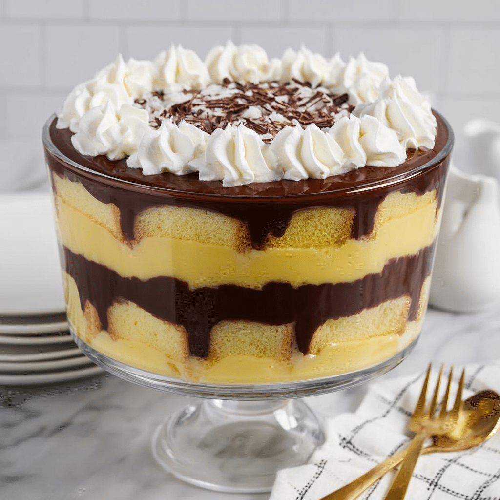 Boston Cream Pie Trifle Recipe - Recipe Image