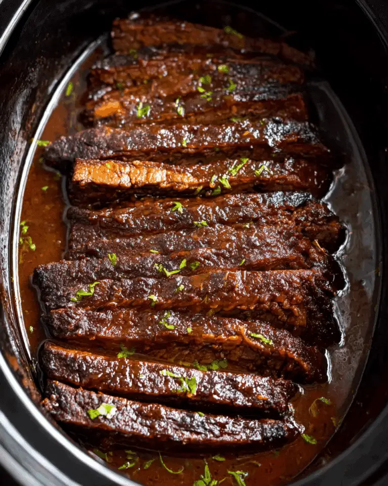 Slow Cooker BBQ Brisket Recipe