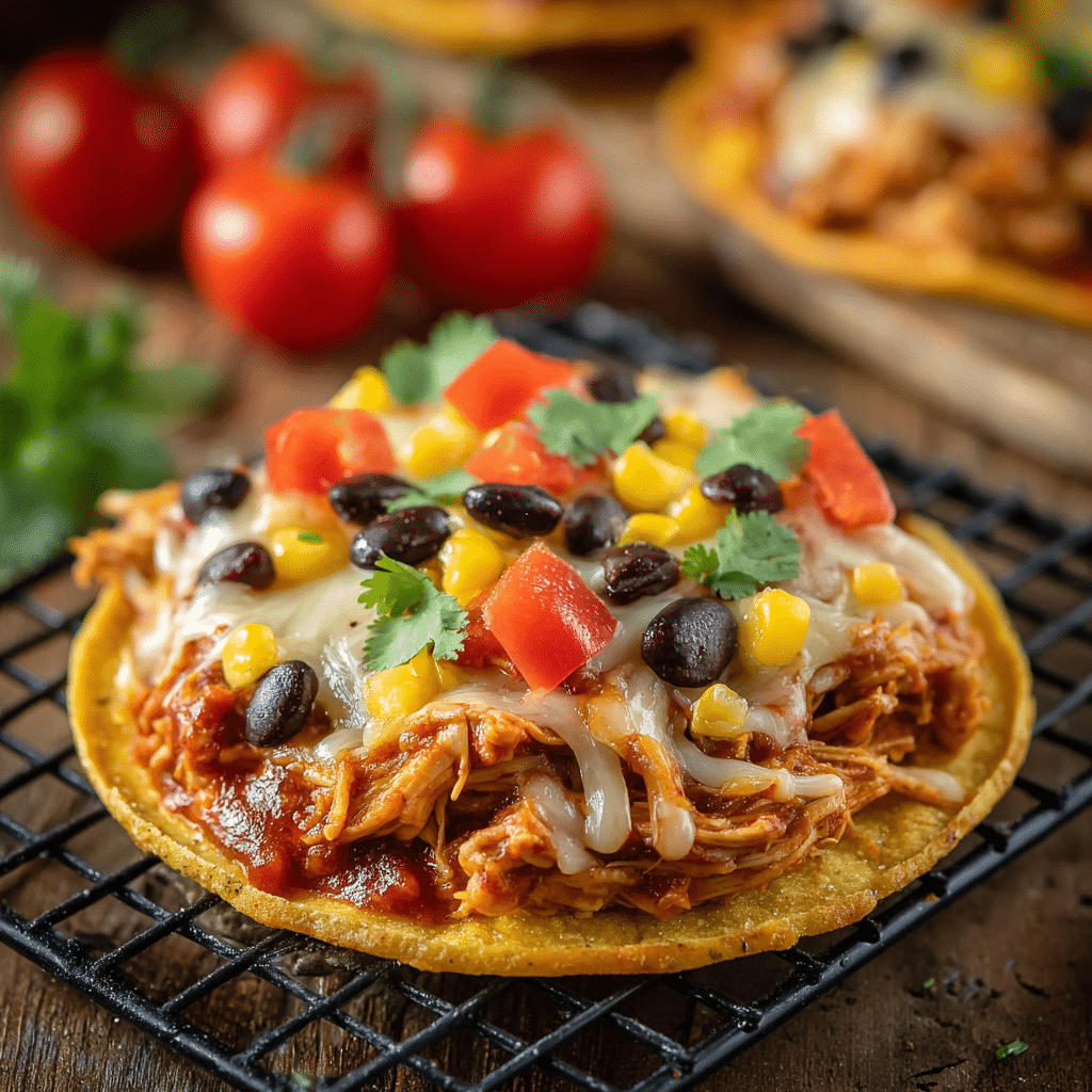 MEXICAN ROTISSERIE CHICKEN TOSTADAS Recipe - Recipe Image