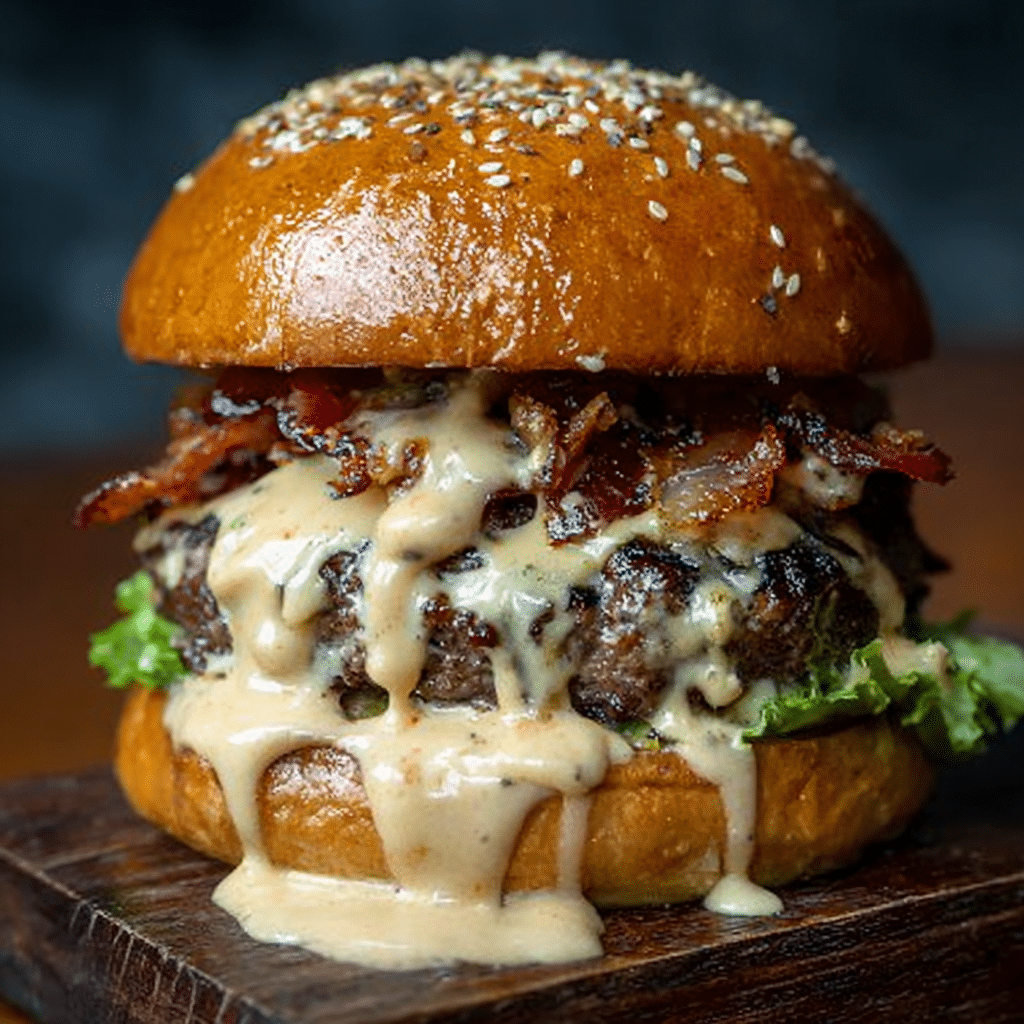 Garlic Overload Burgers Recipe - Recipe Image