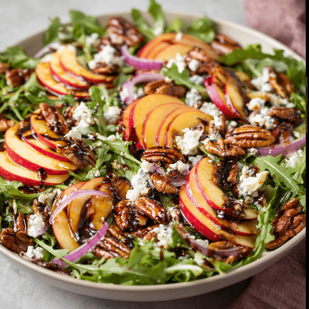 Apple Arugula Salad With Maple Pecans Recipe - Recipe Image