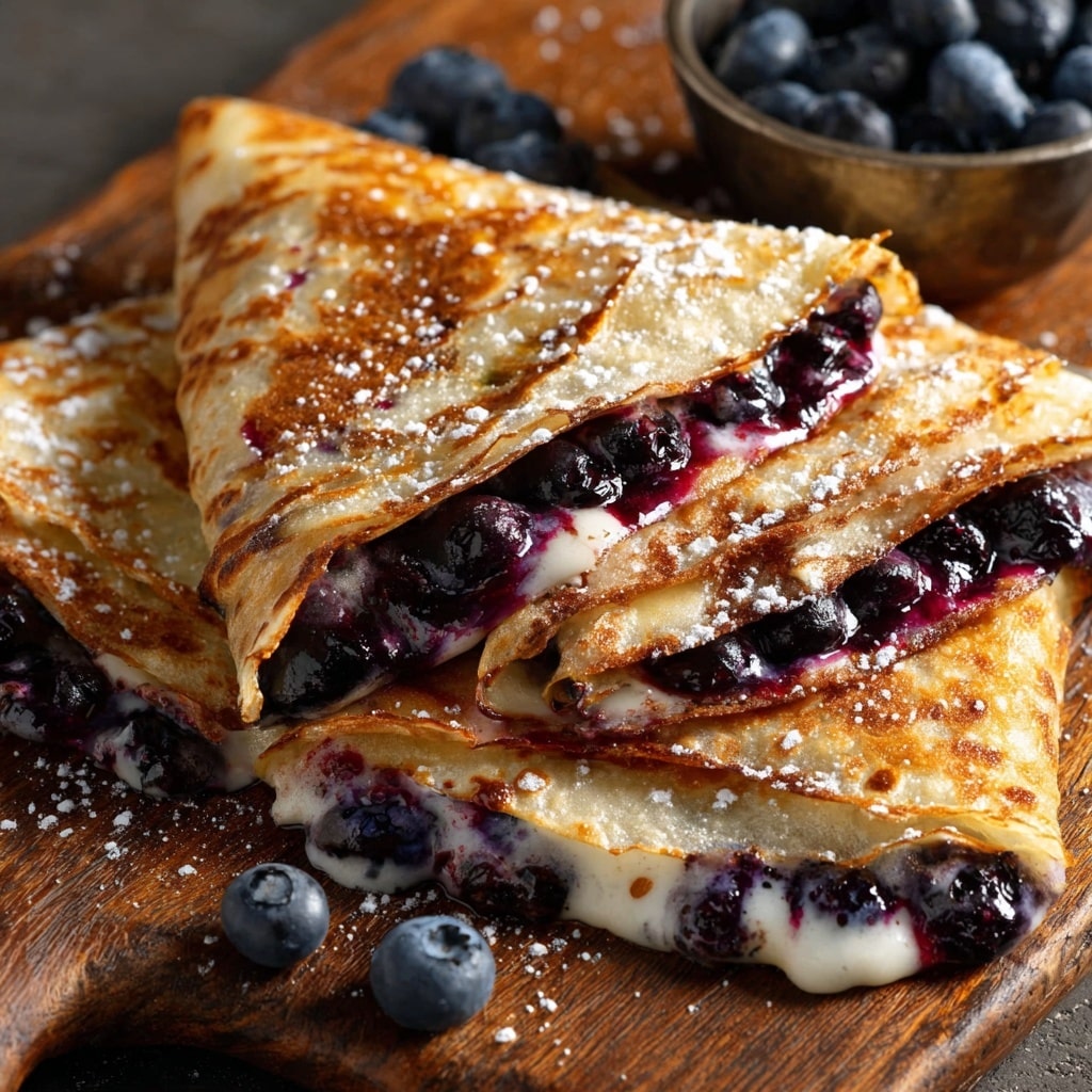Blueberry Breakfast Quesadilla Recipe - Recipe Image