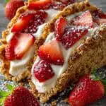 Strawberry Crunch Cheesecake Tacos Recipe