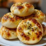golden crust garlic rosemary focaccia muffins Recipe