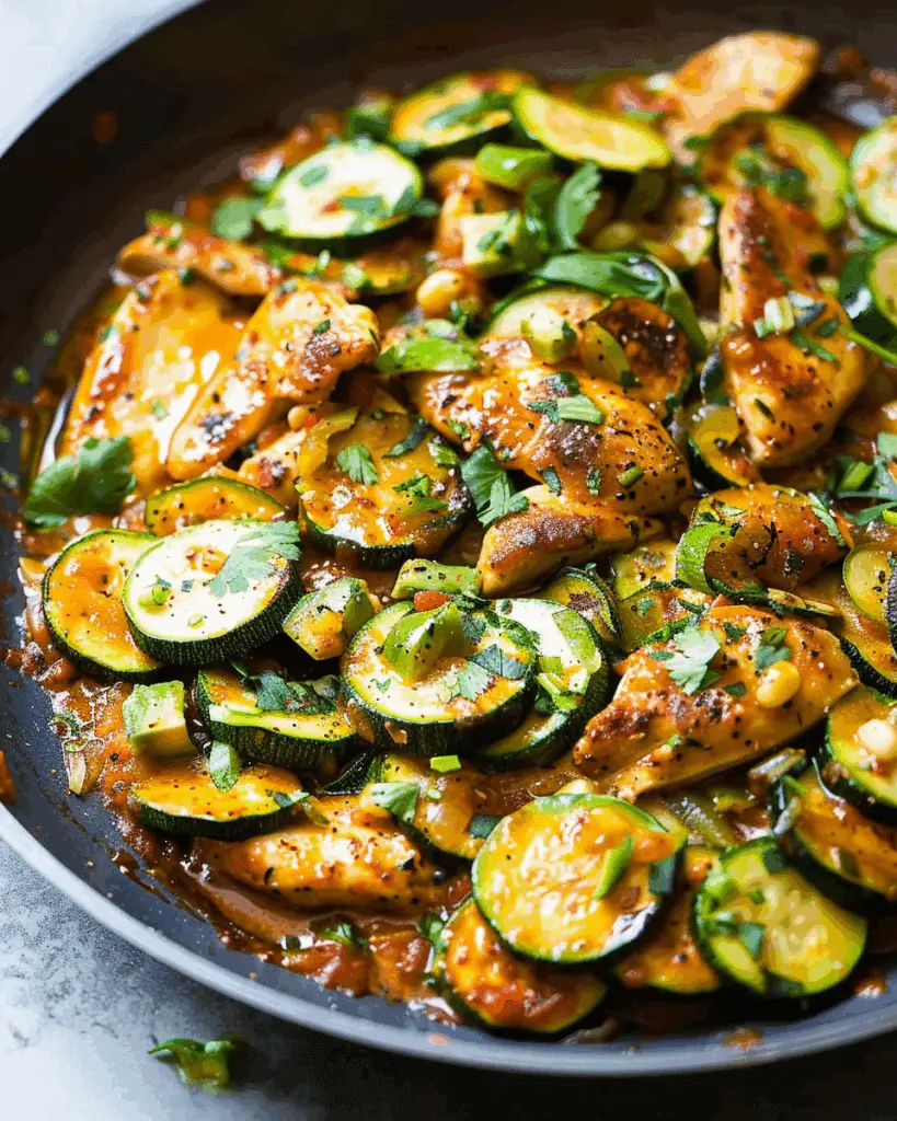 Tex-Mex Chicken and Zucchini Skillet