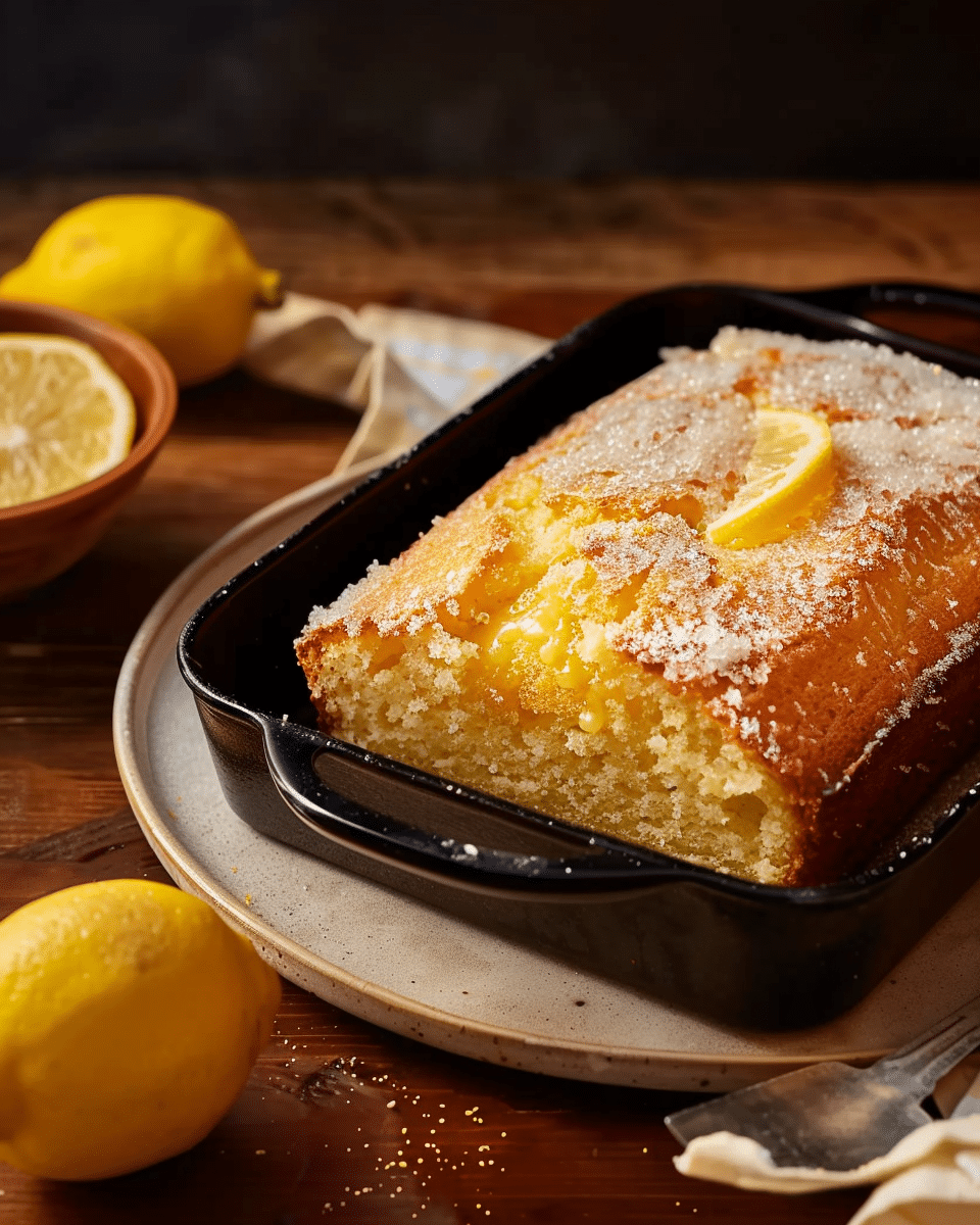 Moist Lemon Cake with Cream Cheese Frosting