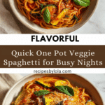 One Pot Veggie Spaghetti: An Incredible Ultimate Recipe