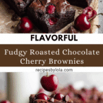 Roasted Chocolate Cherry Brownies Recipe