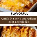 5 Ingredient Beef Enchiladas Recipe