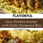 Chicken Scampi with Garlic Parmesan Rice Recipe