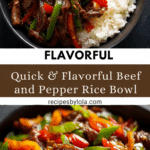Beef and Pepper Rice Bowl Recipe