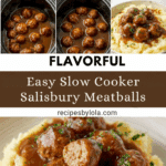 Slow Cooker Salisbury Steak Meatballs Recipe