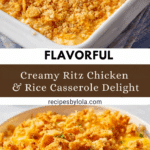 Creamy Ritz Chicken and Rice Casserole Recipe
