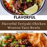 Amazing Teriyaki Chicken Wonton Taco Bowls in 30 Recipe