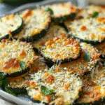 Crispy Baked Zucchini Rounds with Parmesan