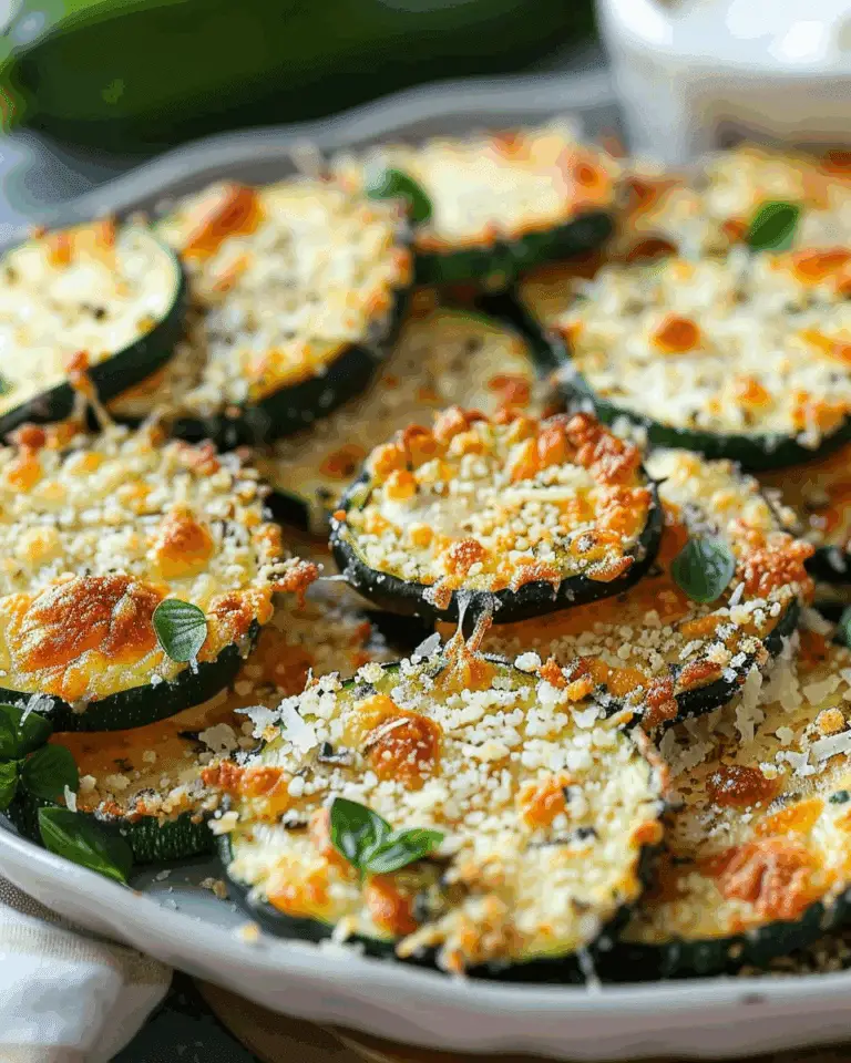 Crispy Baked Zucchini Rounds with Parmesan