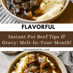Instant Pot Beef Tips with Gravy Recipe