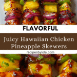 Hawaiian Chicken Pineapple Skewers Recipe