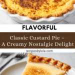 Custard Pie! Recipe