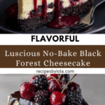 No-Bake Black Forest Cheesecake Recipe