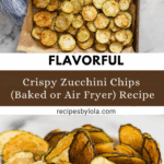 Crispy Zucchini Chips (Baked or Air Fryer) Recipe