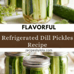 Refrigerated Dill Pickles Recipe