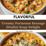 Parmesan Italian Sausage Ditalini Soup Recipe