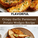 Garlic Parmesan Potato Wedges Recipe