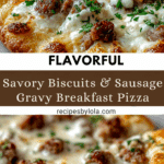 BISCUITS AND SAUSAGE GRAVY BREAKFAST PIZZA Recipe