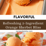 Orange Sherbet Recipe