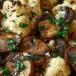 Garlic Cauliflower and Mushrooms Recipe