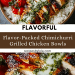 Chimichurri Grilled Chicken Bowl with Garlic Sauce Recipe