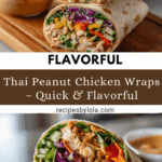 Thai Peanut Chicken Wraps Recipe
