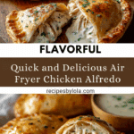 Chicken Alfredo Air Fryer Calzones Recipe