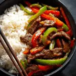 Beef and Pepper Rice Bowl Recipe