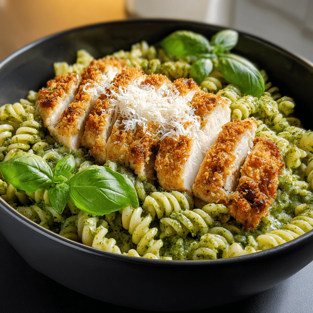 Slice the Chicken: Slice the crispy Parmesan chicken into thin strips Recipe - Recipe Image