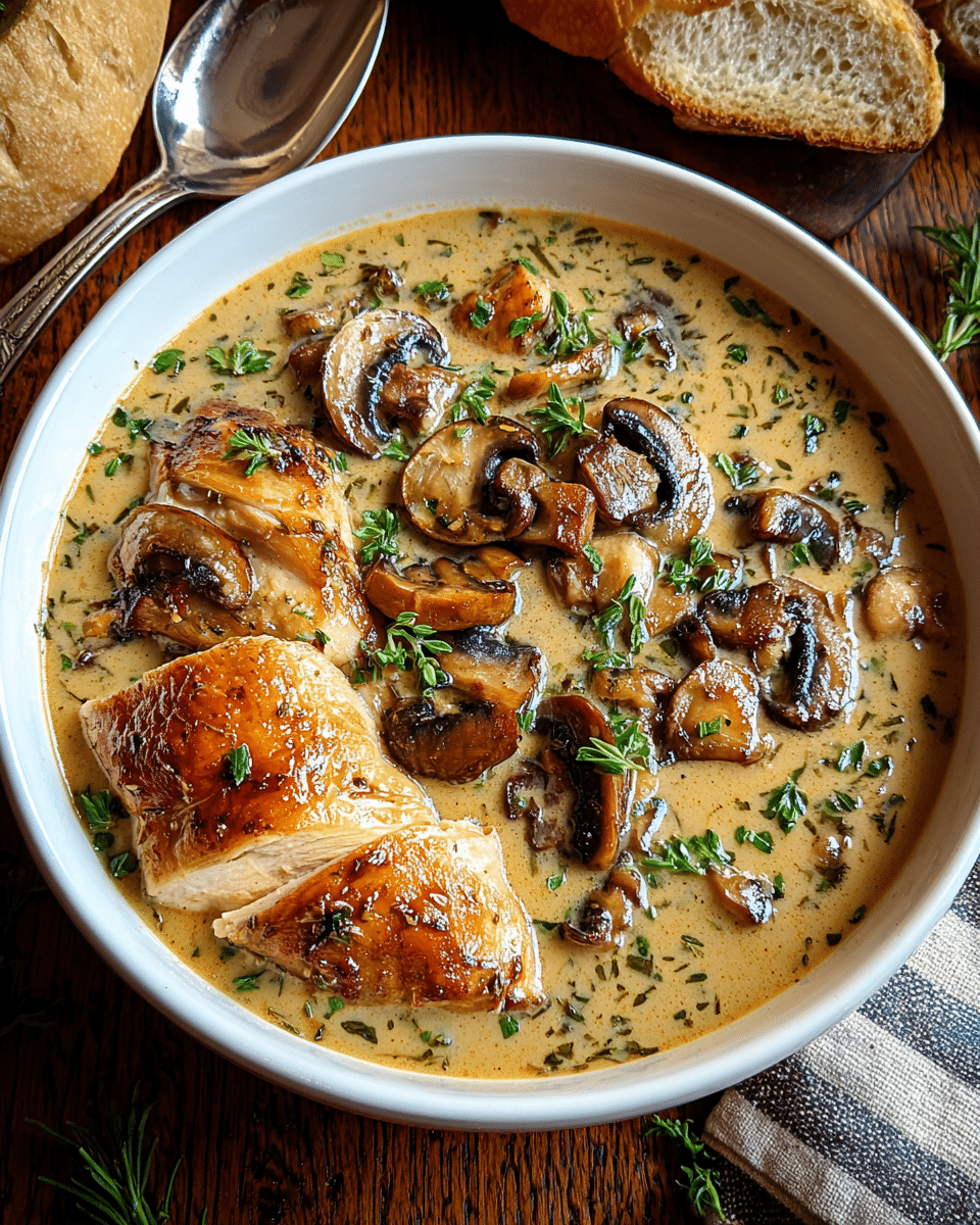 Rotisserie Chicken and Mushroom Soup Recipe