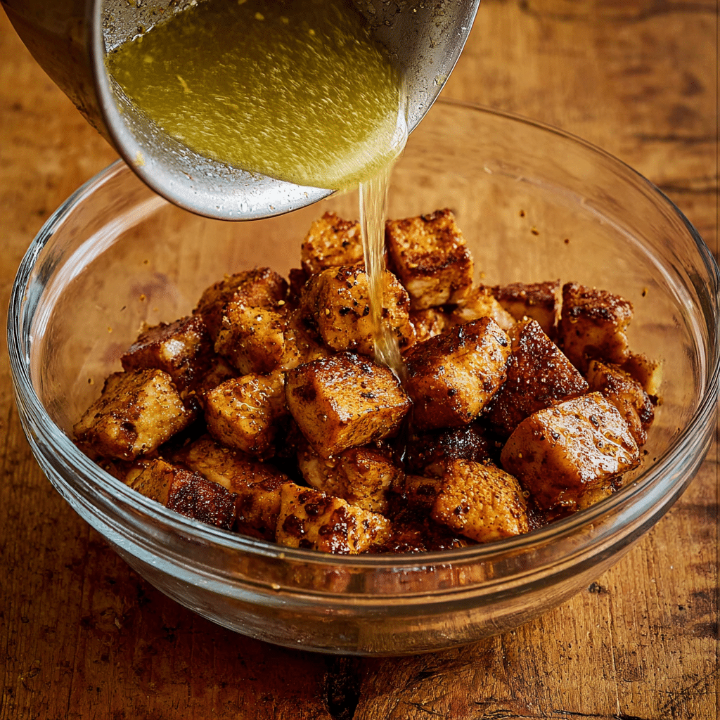 Hot Honey Salmon Bites Recipe - Recipe Image