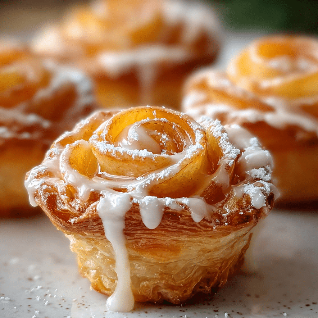 Peach Pie Cruffins Recipe - Recipe Image