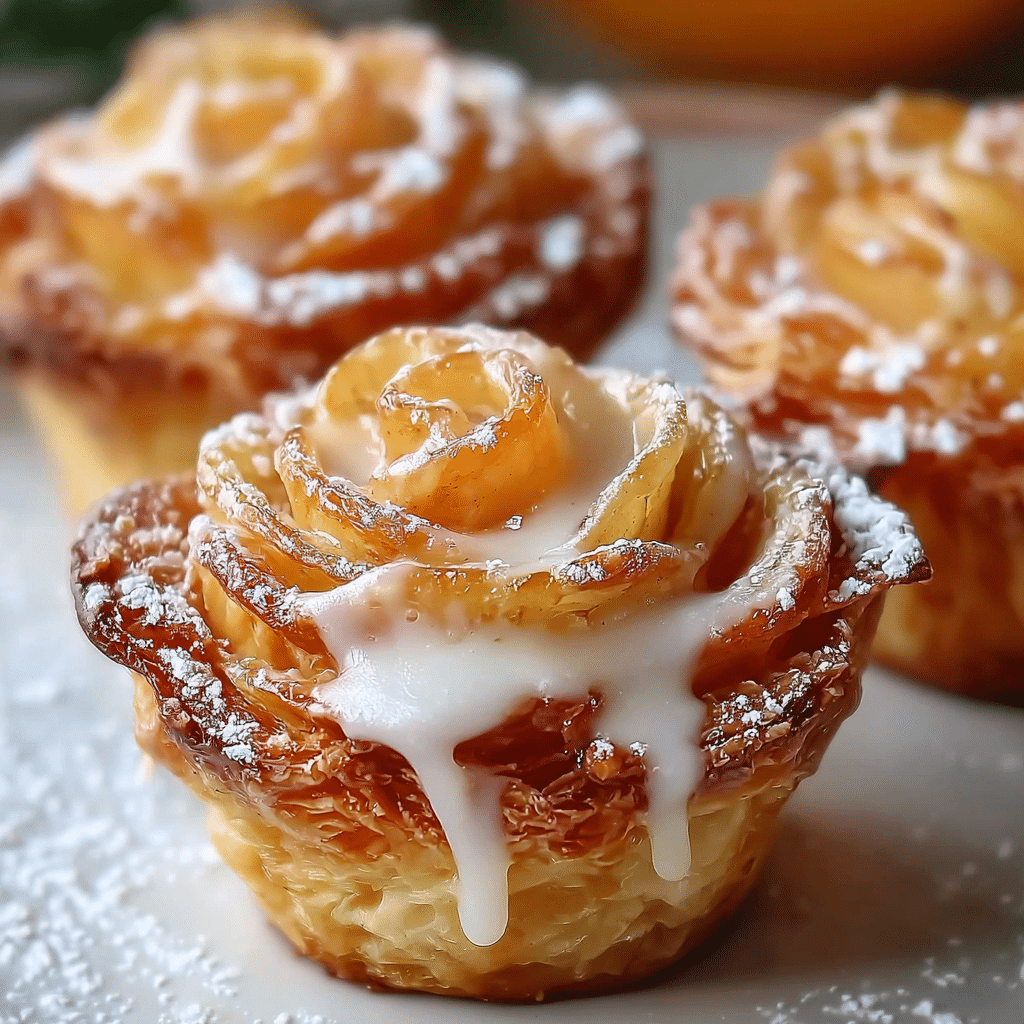 Peach Pie Cruffins Recipe - Recipe Image