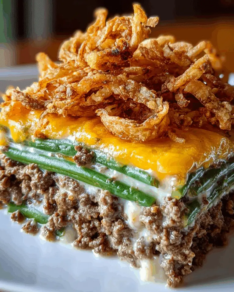 Hamburger Green Bean Casserole Recipe