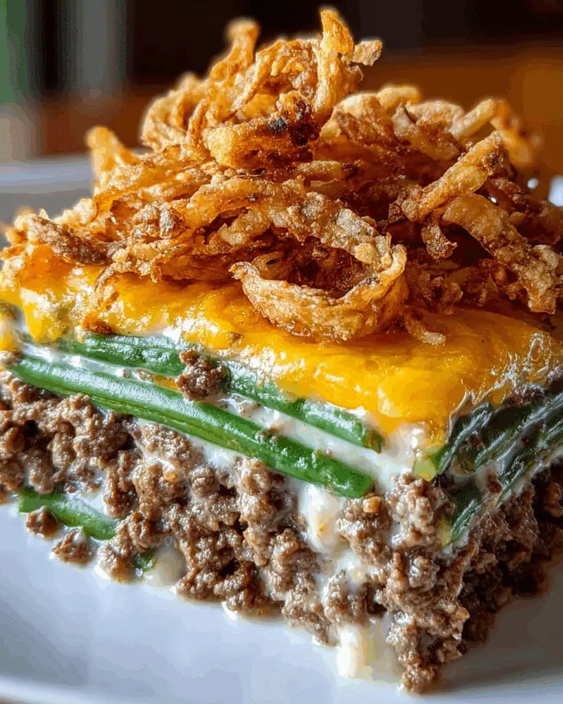 Hamburger Green Bean Casserole Recipe