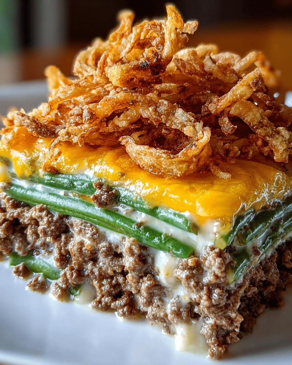 Hamburger Green Bean Casserole Recipe