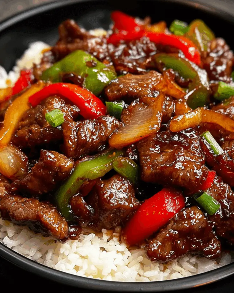 Chinese Pepper Steak with Onions & Peppers Recipe